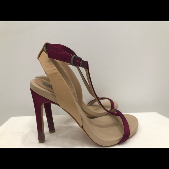 BCBGMAXAZIRIA Leather and Silk High heels - Picture 4 of 8